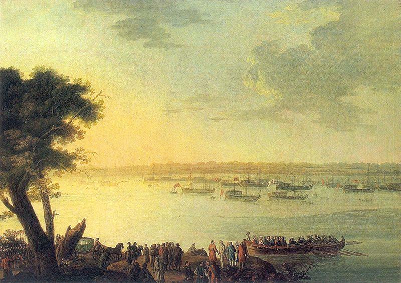  Catherine II leaving Kaniow in 1787